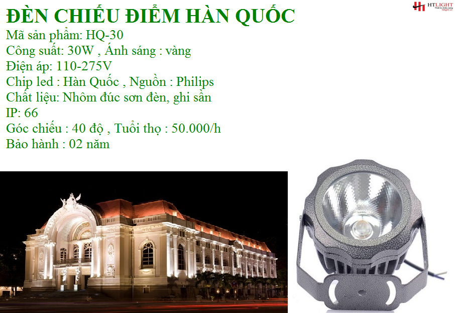 rọi 30W hàn quốc